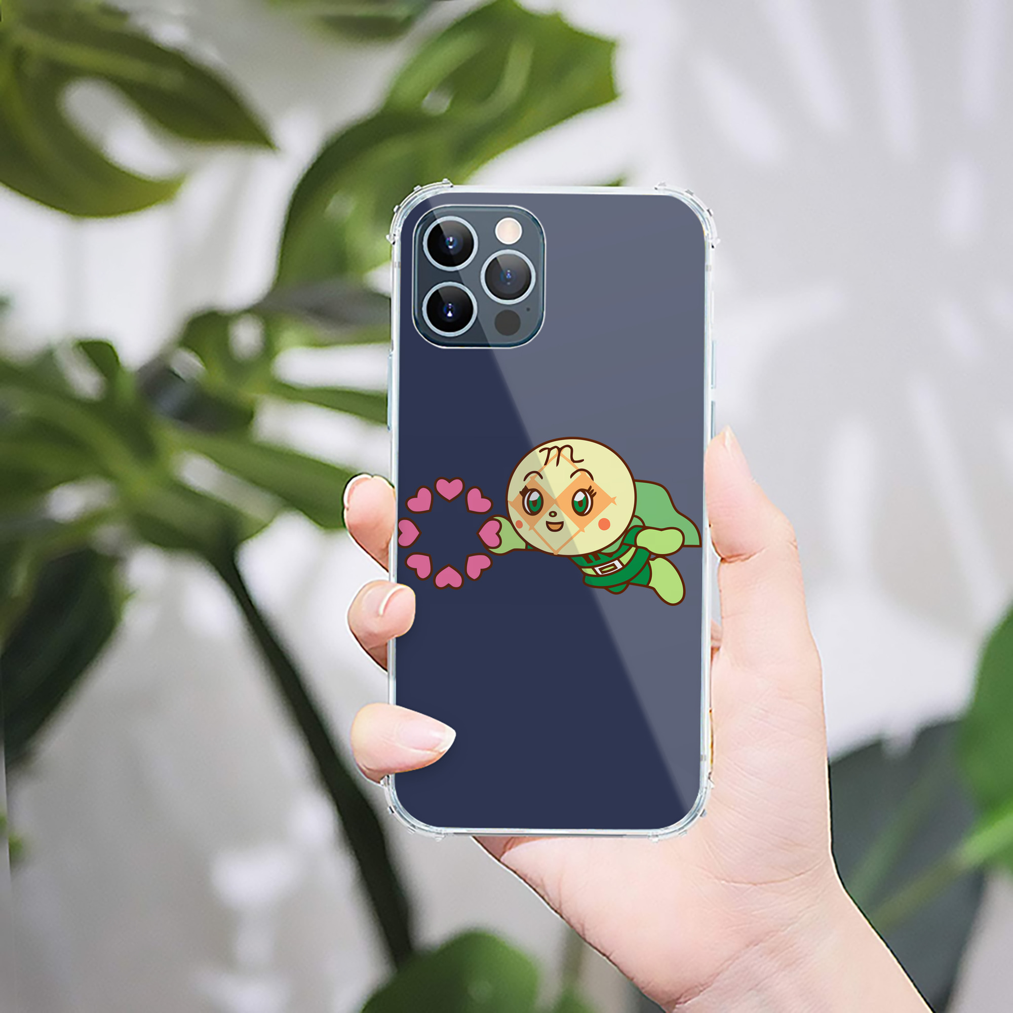 （画像用） アンパンマン Anpanman 【iPhone 12シリーズ対応】透明スマホケース（クリアソフトケース）